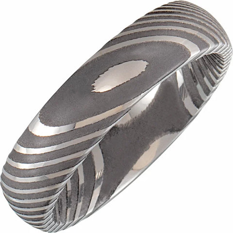18K Polished Stackable Wave Ring