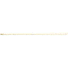 14K Yellow Gold 0.06 CT Natural Diamond Bezel-Set Link Bracelet