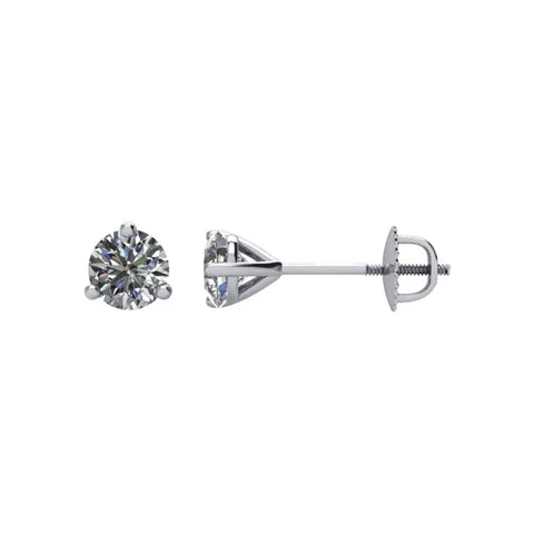 Diamond Thunder Bolt Micro Stud Earrings