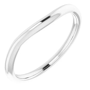 Sterling Silver Half Round Light Comfort Fit Classic Wedding Band
