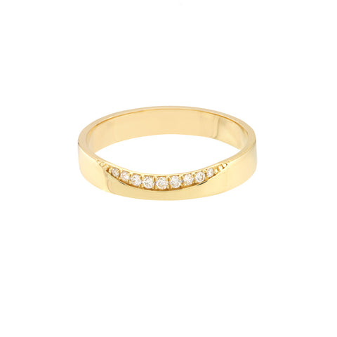 14k Gold 7 mm Band Matte Textured Ring