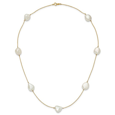 Comet Pearl Natural Necklace With Large Firetail Freshwater Pearl