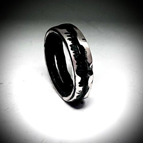 Apostolos Men's Ring with Gold Edges