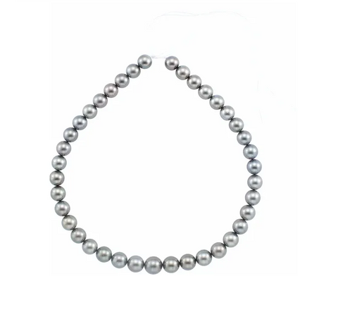 10-12 mm Round/Near Round A Medium Tahitian Cultured Pearl Necklace