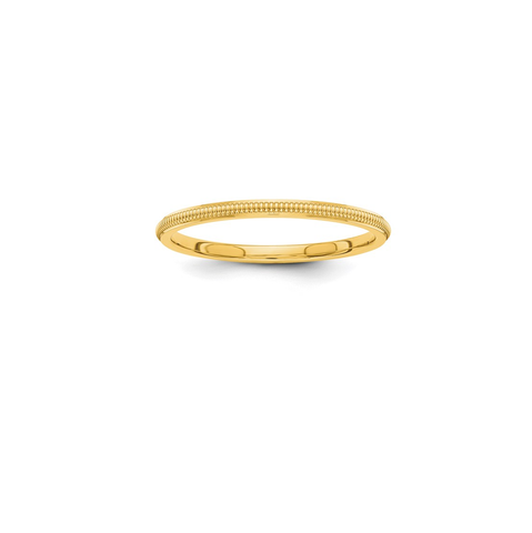 10k Gold Woodgrain Pattern Wedding Band