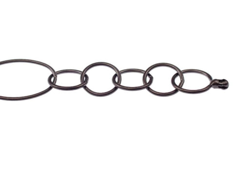 Hand Forged Aria Link Chain in Sterling Silver 17"