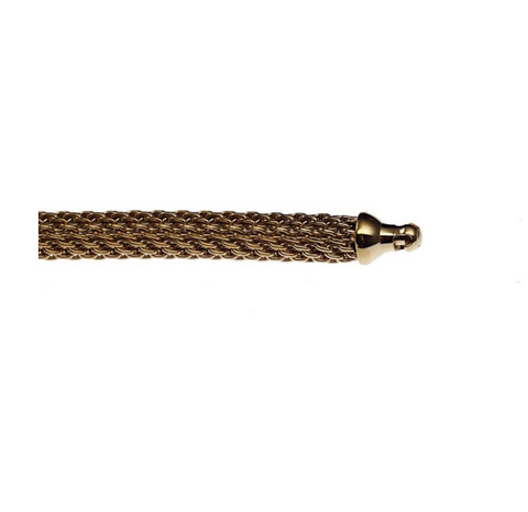 18k Gold Link Bracelet Hand-forged 7"