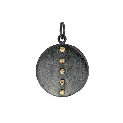 Charm Pendant with Bronze Highlights