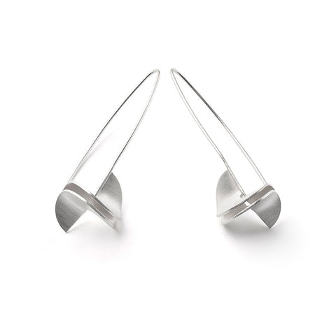 Double Concave Post Earrings