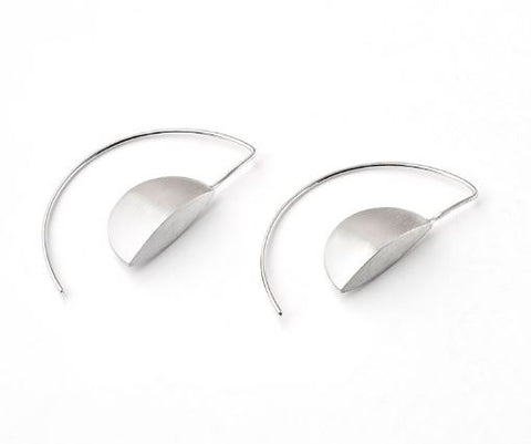 Medium Honesty Studs of sterling silver and 18k gold