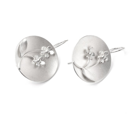 Pedal Post Earrings in sterling silver