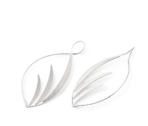 Acorn Stud Earrings Sterling Silver with 18k Gold Accent