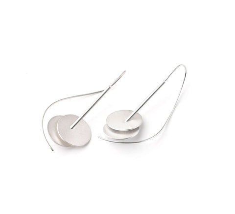 Double Concave Post Earrings