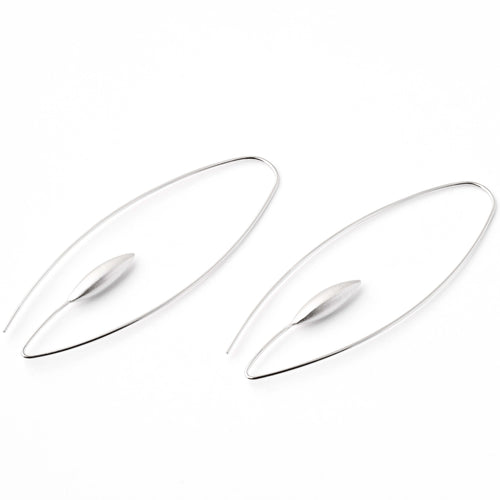 Sterling Silver Wheat Earrings