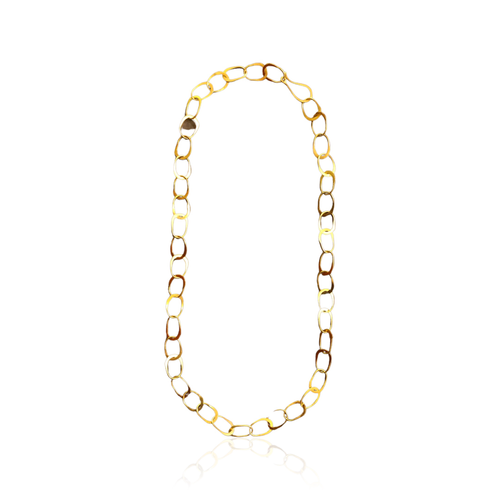 Hand Forged Aria Chain 18k Gold Necklace