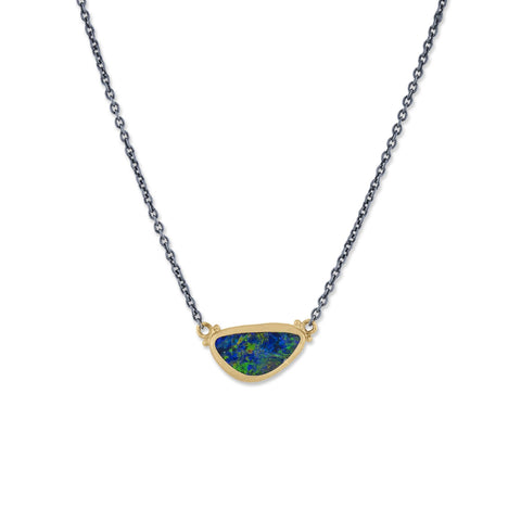 Terra Dewdrop Pendant with Opal