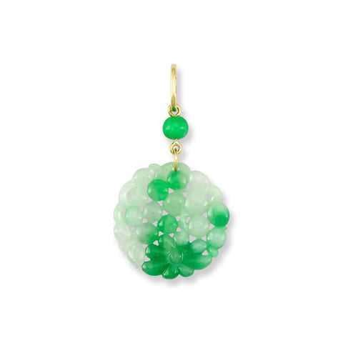 18k balls and turquoise/jade on bangle