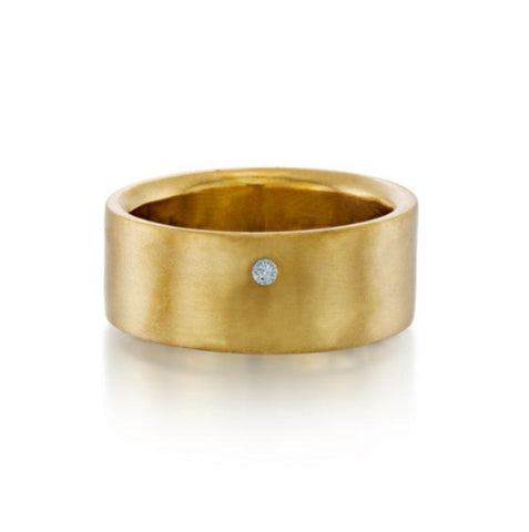 Tungsten & 18K Yellow Gold PVD 6 mm Domed Band