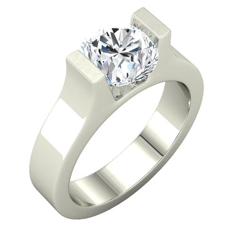 Alaria Solitaire with Rose Cut Pear Diamond Ring