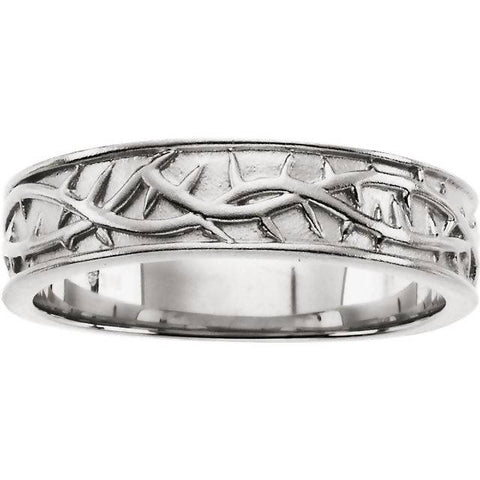 Damascus Steel 8 mm Patterned Flat Band