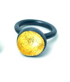 Mini ROSEBUD. Ring. 14k yellow gold