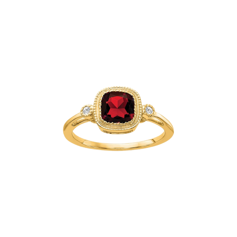 Rose Cut Spessartite Garnet Set Cuff in 18k Gold