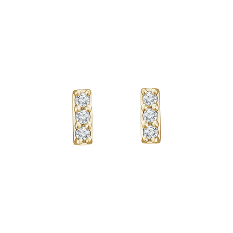 Hexagonal Emerald Sun Earrings - 24K Gold & Oxidized Silver