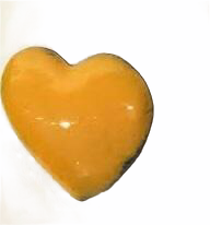 Yellow Enamel Fearless Heart Pin or Brooch