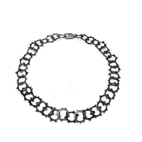 Vario Clasp Black PVD Round Mesh Chain 6.5 MM