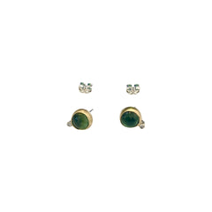 Green Tourmaline Poat Earrings
