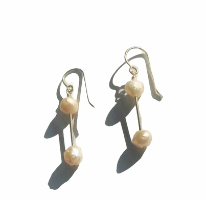 Twin drop earrings