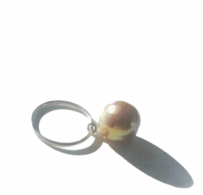 Planet Freshwater Baroque Pearl Spinning Ring