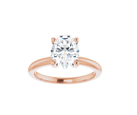 22K Gold Diva Ring with Blue Sapphire & White Diamonds