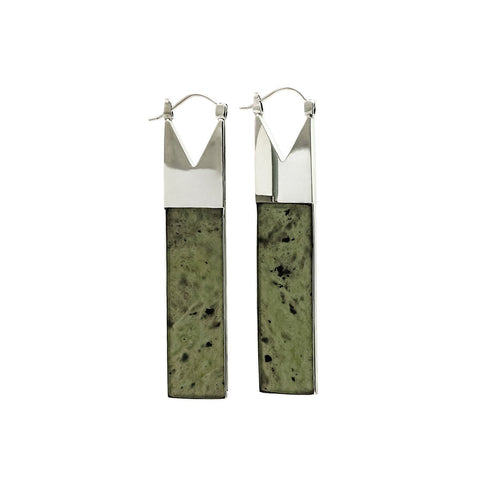 Jade and Amethyst Earrings