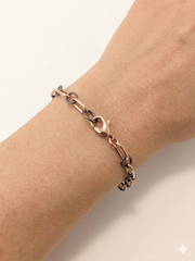 Gold-Filled and Sterling Silver Link Bracelet