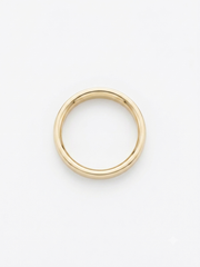 14k Gold Channel Set Green and White Stone Ring