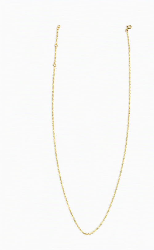 Gold Filled Adjustable Cable Chain 1.2mm 16, 17, & 18 inch