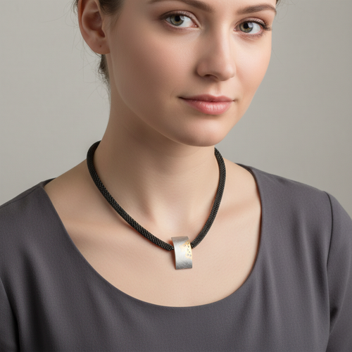 Diamond Rectangle Pendant