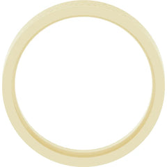 6 MM Herringbone Patterned 10k Gold Comfort-Fit Band