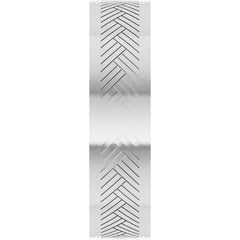 6 MM Herringbone Patterned 10k Gold Comfort-Fit Band