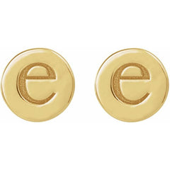 Engravable Disc Earrings