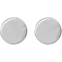 Engravable Disc Earrings