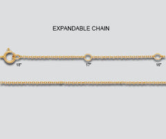 Gold Filled Adjustable Cable Chain 1.2mm 16, 17, & 18 inch