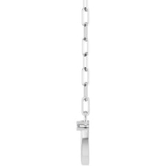 14K Gold Natural Diamond Arch Necklace