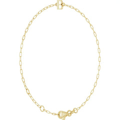 14K Gold Sans Serif Initial Bracelet