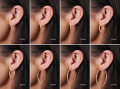 Snake Hoop Earrings with Diamond Accents