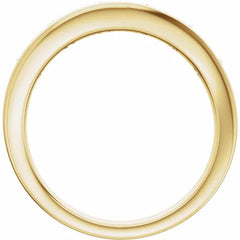 14K Yellow Gold Diamond Engagement Ring Band