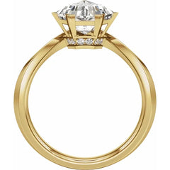 14K Gold 2 CTW Lab Grown Diamond Engagement Ring
