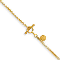 24K Gold Rolo Chain | 2.1mm 18 Inch Solid