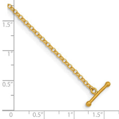 24K Gold Rolo Chain | 2.1mm 18 Inch Solid
